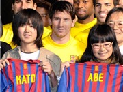 Bóng đá anh, ngoại hạng anh, lịch thi đấu euro 2012, Không muốn rửa tay vì được bắt tay với Messi